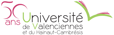 Logo 50 ans de l'Université de Valenciennes et du Hainaut Cambrésis